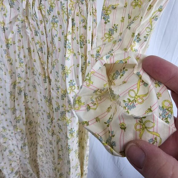 Coquette Prairie Dress Hand Made Bows Multicolor Measurements Included Fit Sz M - Picture 7 of 7